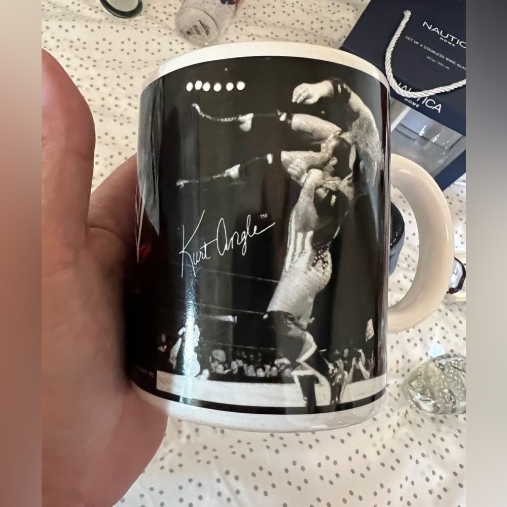 WWE The Rock / Kurt Angle  Coffee Mug 2002